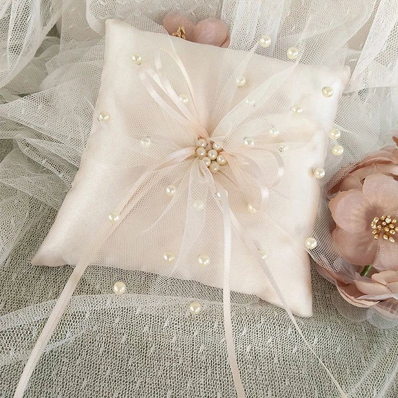 Romantic Bridal Wedding Ring Pillow  