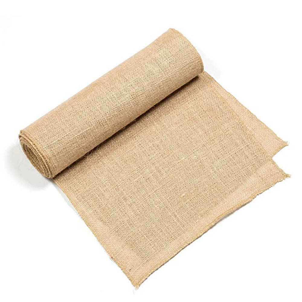 Vintage Burlap Hessian Table Runner Natural Jute  