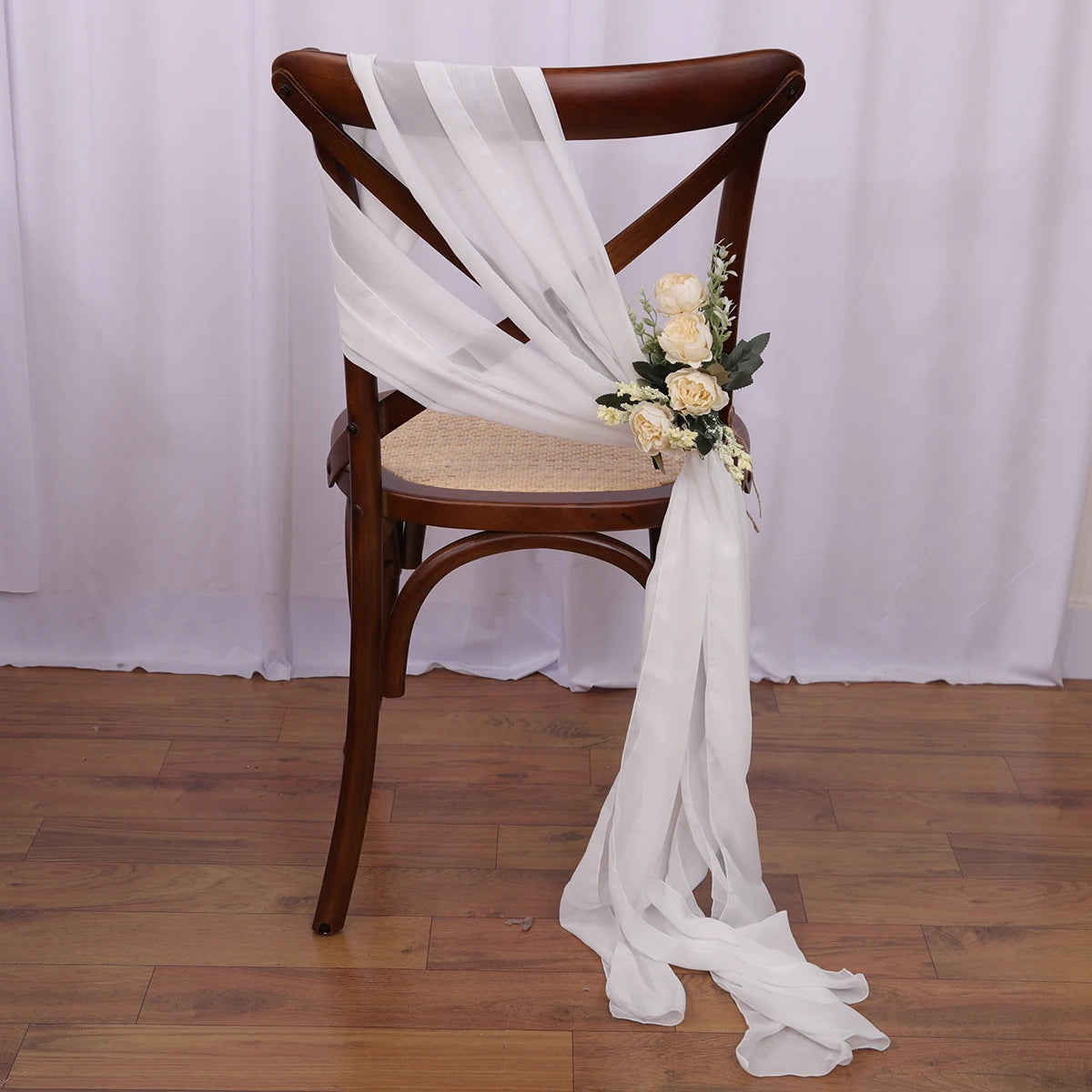 40PCS Chiffon Chair Sashes  