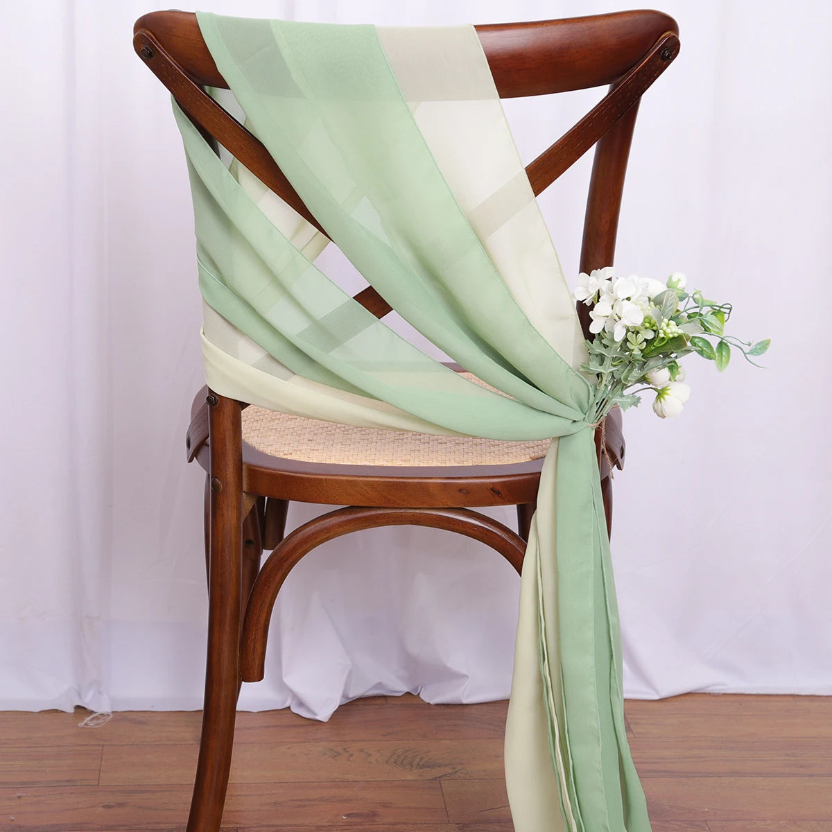 40PCS Chiffon Chair Sashes  