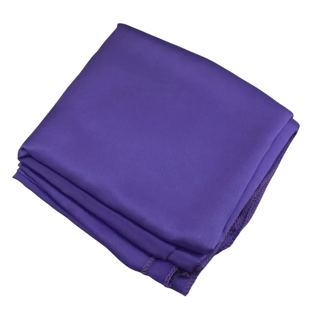 Light Purple Elegant Satin Rectangle Tablecloth  