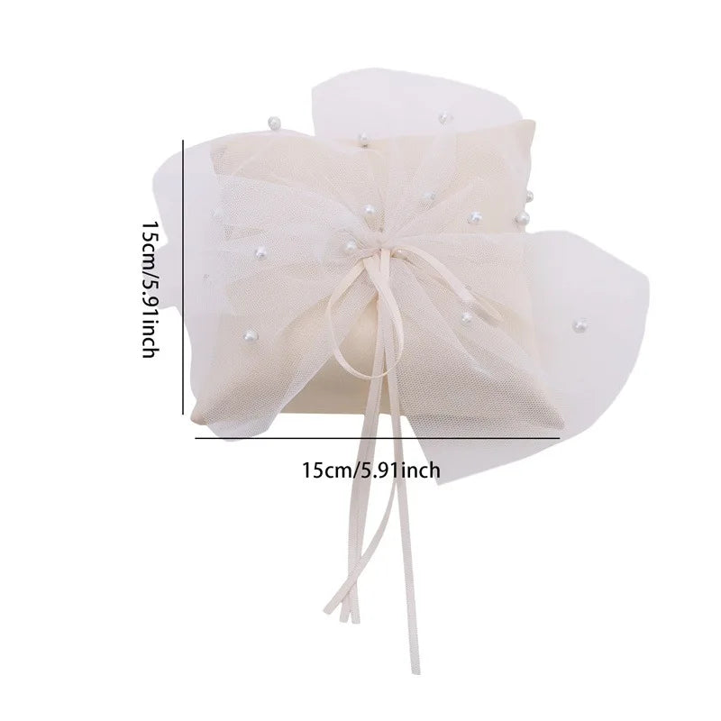 Romantic Bridal Wedding Ring Pillow  