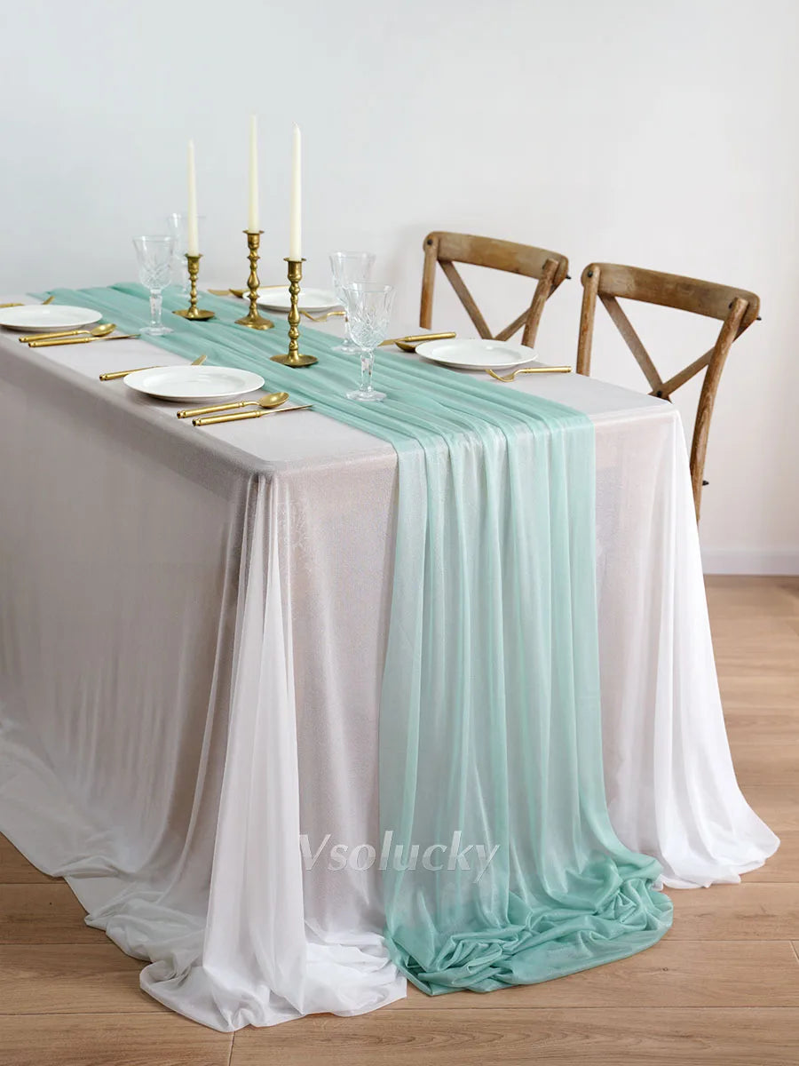 Table Runner Luxury Sheer for Rustic Boho Wedding  