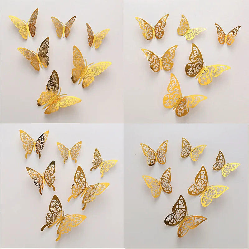 12PCS Butterfly Cake Decor  