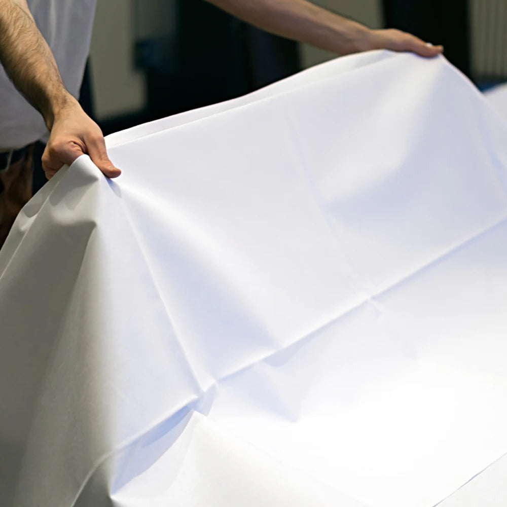 White Round/Rectangle Satin Tablecloth  