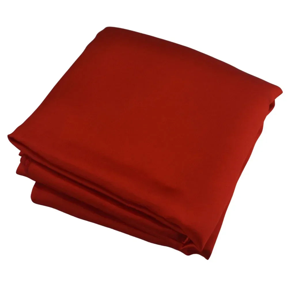 Red Elegant Satin Rectangle Tablecloth  