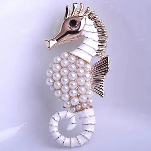 Sea Horse Brooches Wedding Pins Brooches Vintage Jewelry Brooch Bouquet-My Online Wedding Store