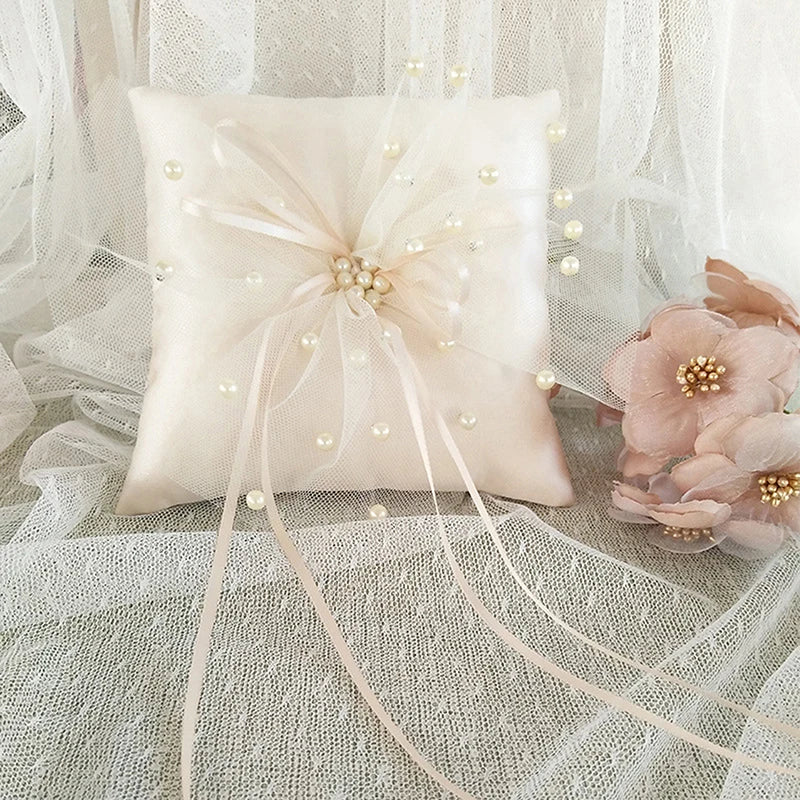 Romantic Bridal Wedding Ring Pillow  