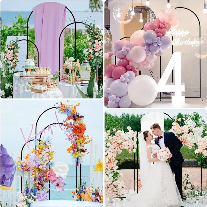 3pcs-set Metal Backdrop Stand Circle Arch  