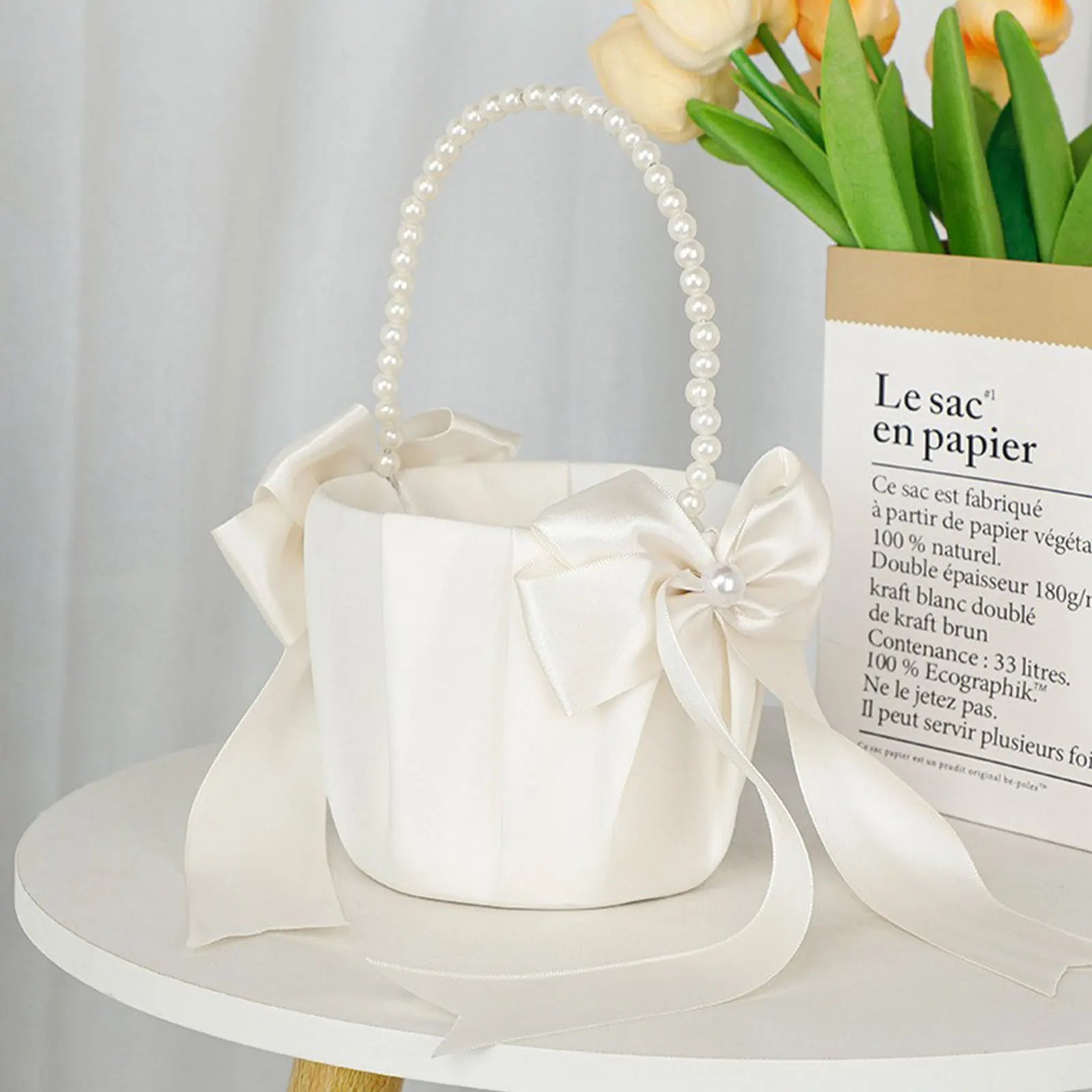 Flower Girls Basket and Ring Pillow  