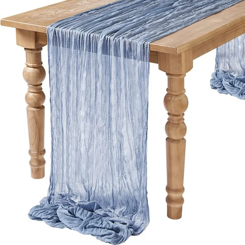 Semi-Sheer Table Runner Cheesecloth Gauze  