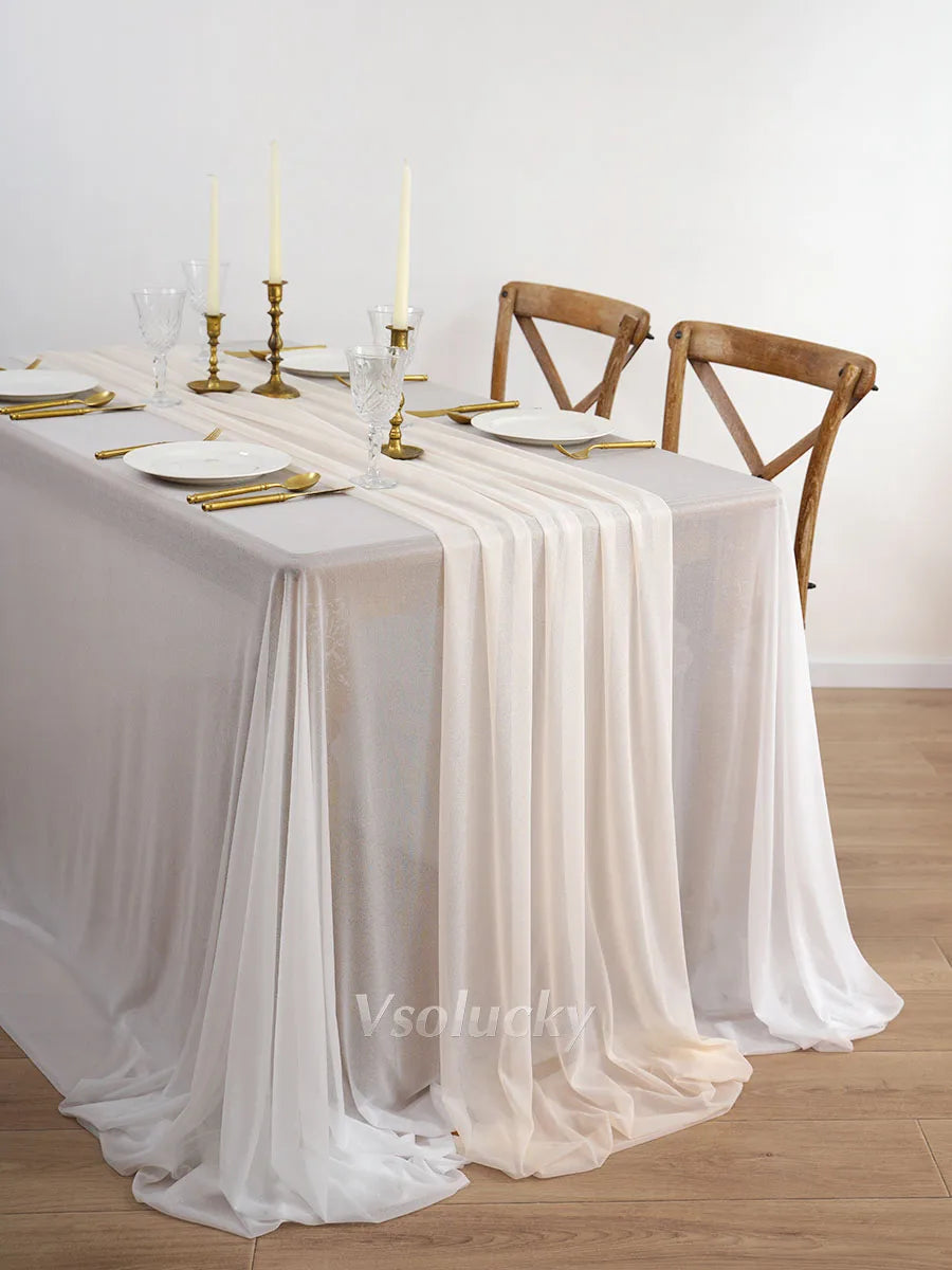 Table Runner Luxury Sheer for Rustic Boho Wedding  