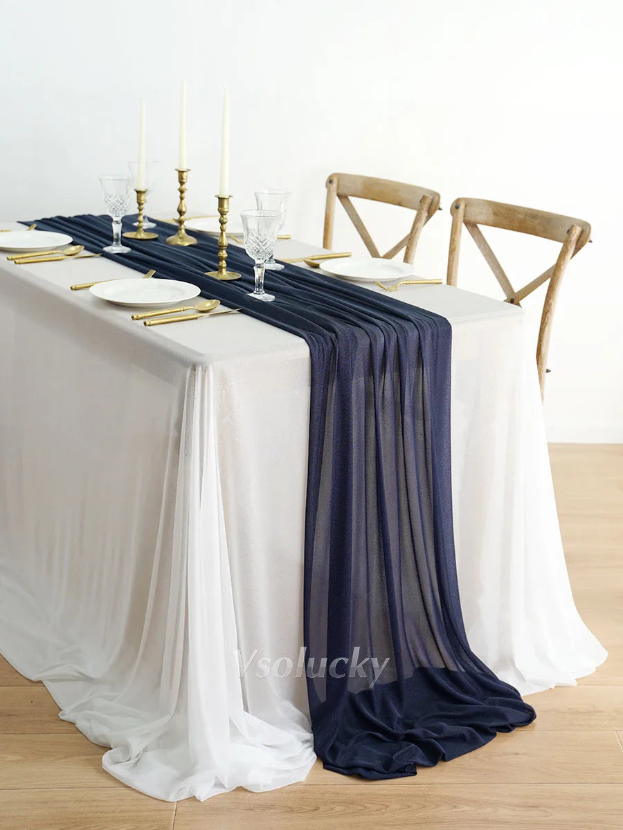 Table Runner Luxury Sheer for Rustic Boho Wedding  