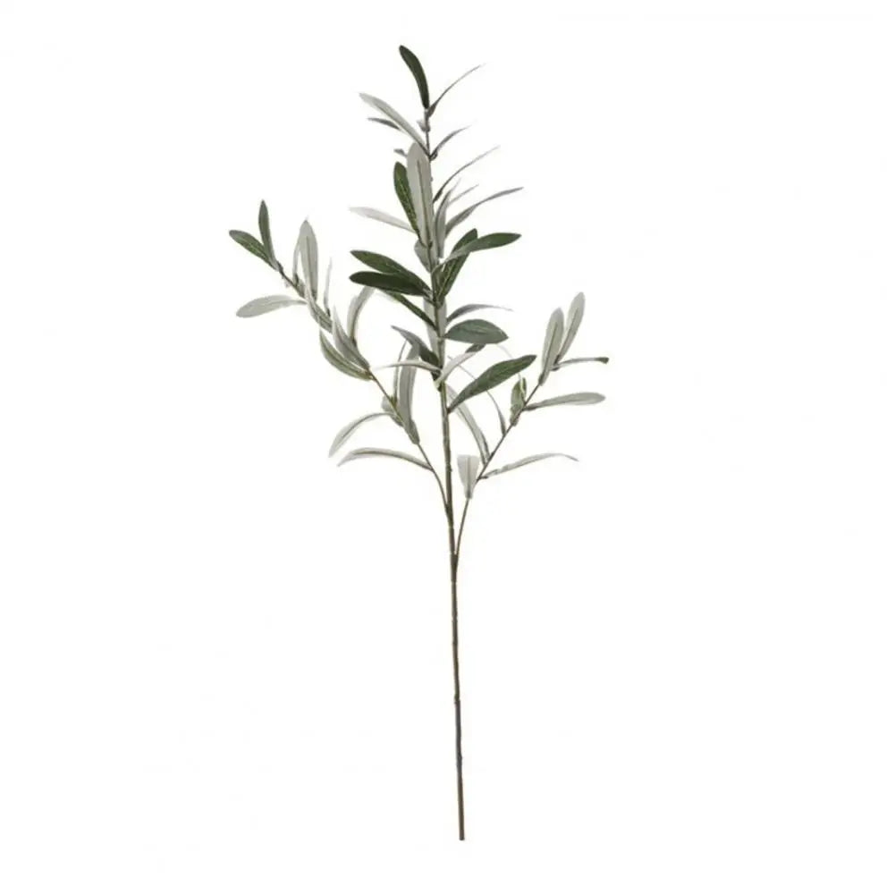 Artificial Green Leaf Olive Branch Simulation Olive  