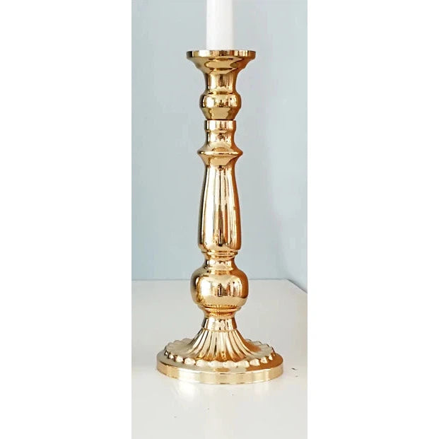 Vintage Gold Metal Candle Holders, Table Centrepieces  