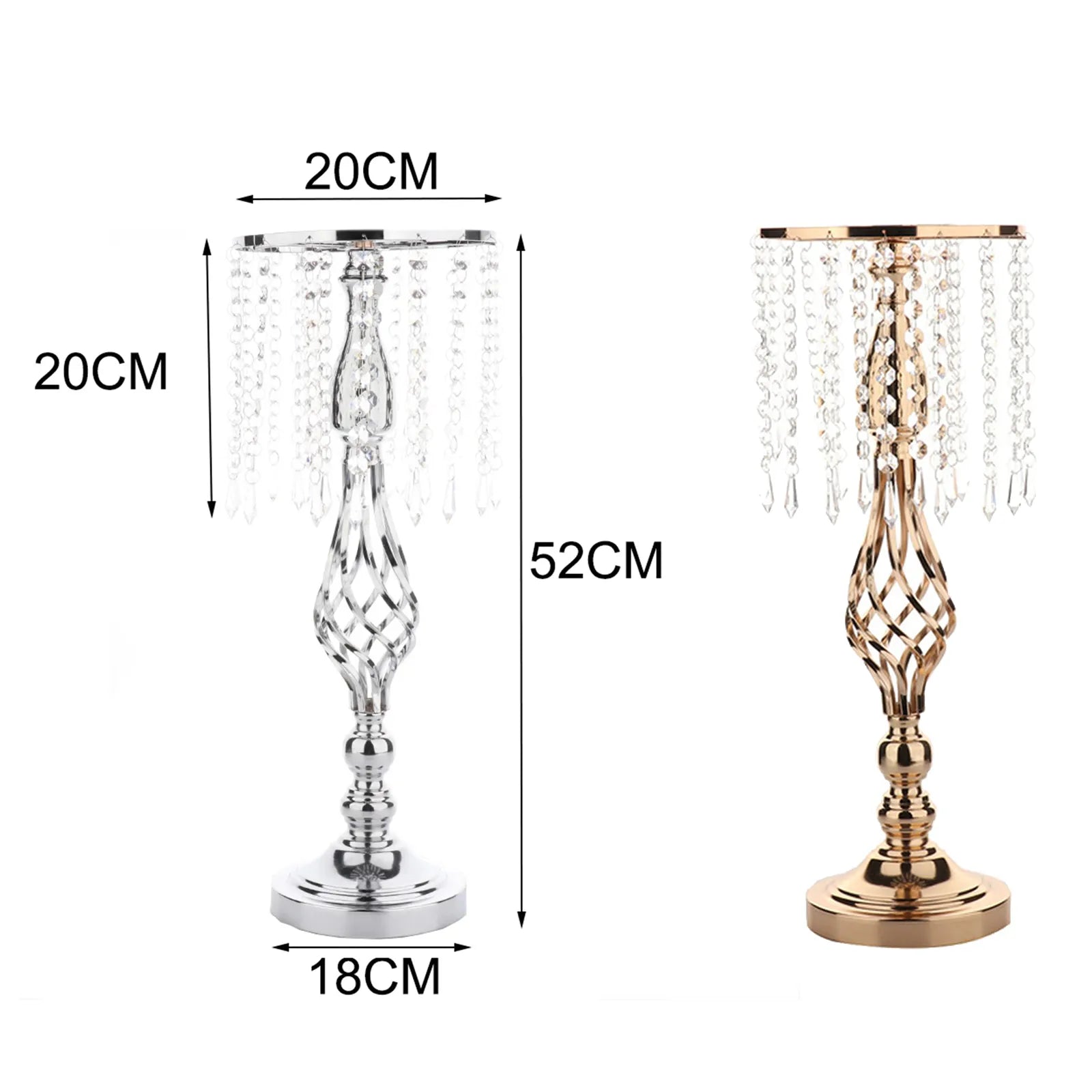 Versatile Candles Holder, Candlesticks with crystal detail  