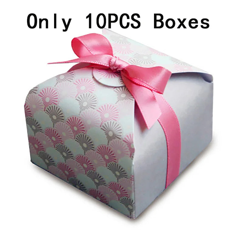 Wedding Favor Boxes For Candy Cake Chocolate Bag Bonbonniere Gift Box  