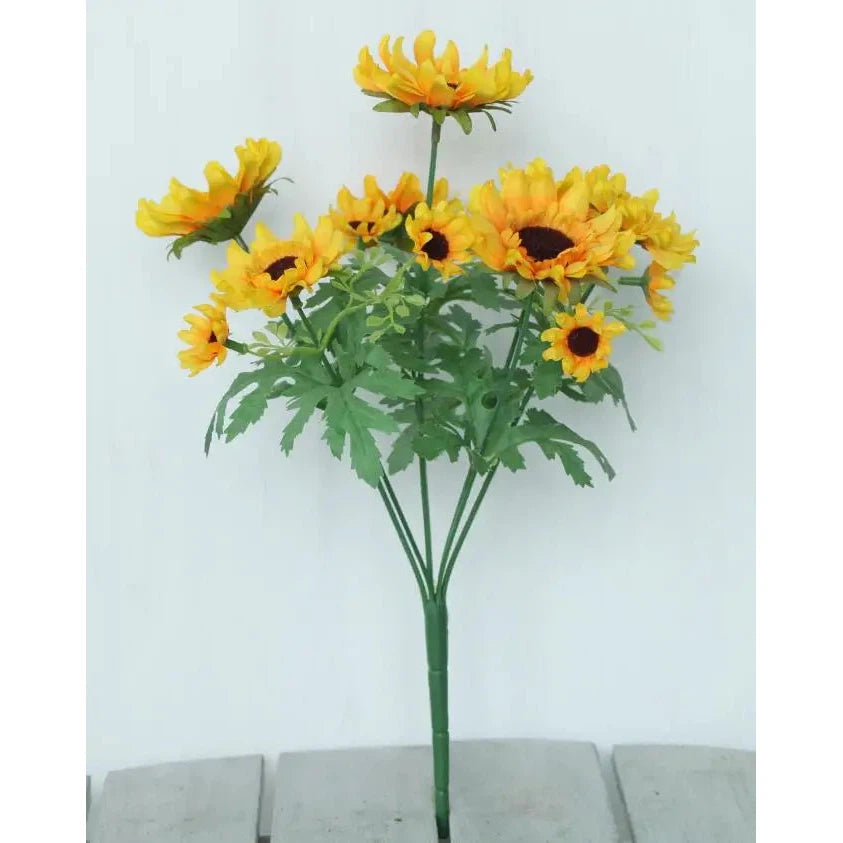 Yellow Sunflower Branch  