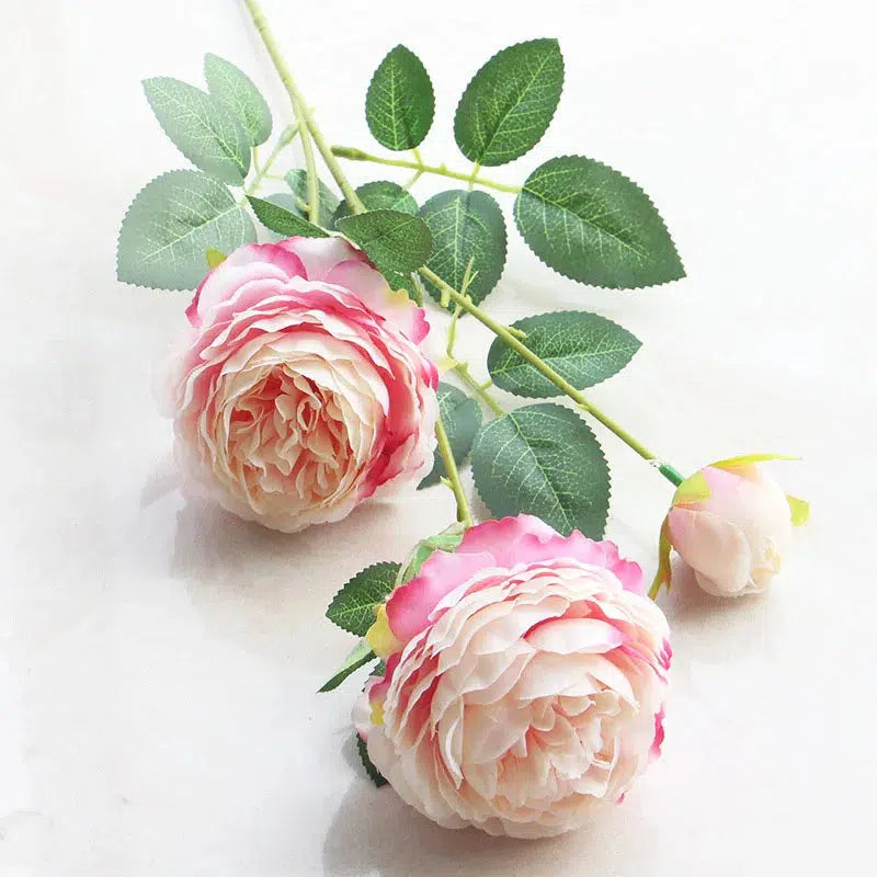 beautiful rose peony artificial silk flowers small  