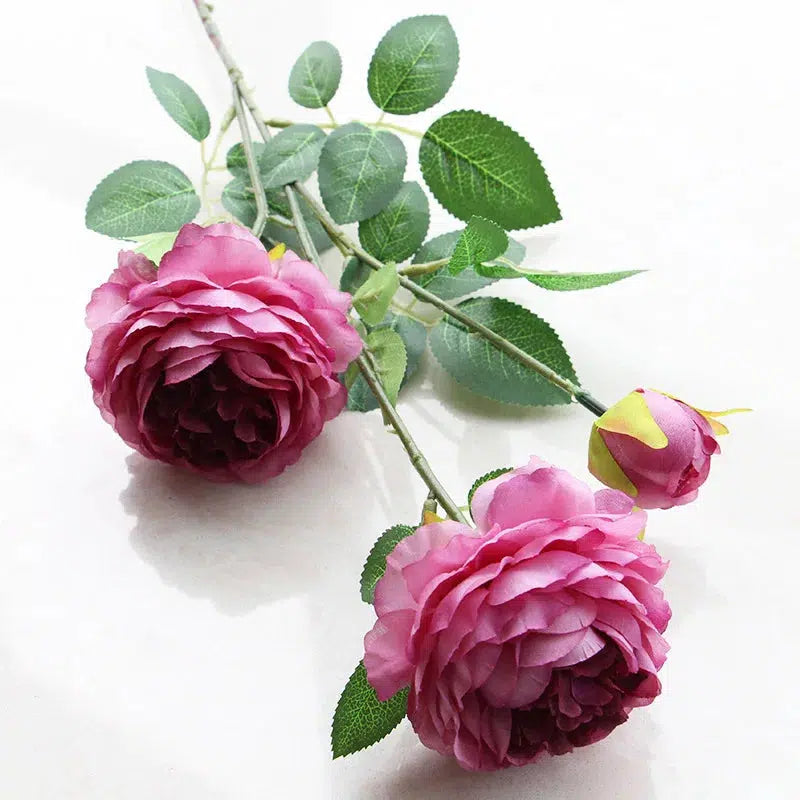 beautiful rose peony artificial silk flowers small  