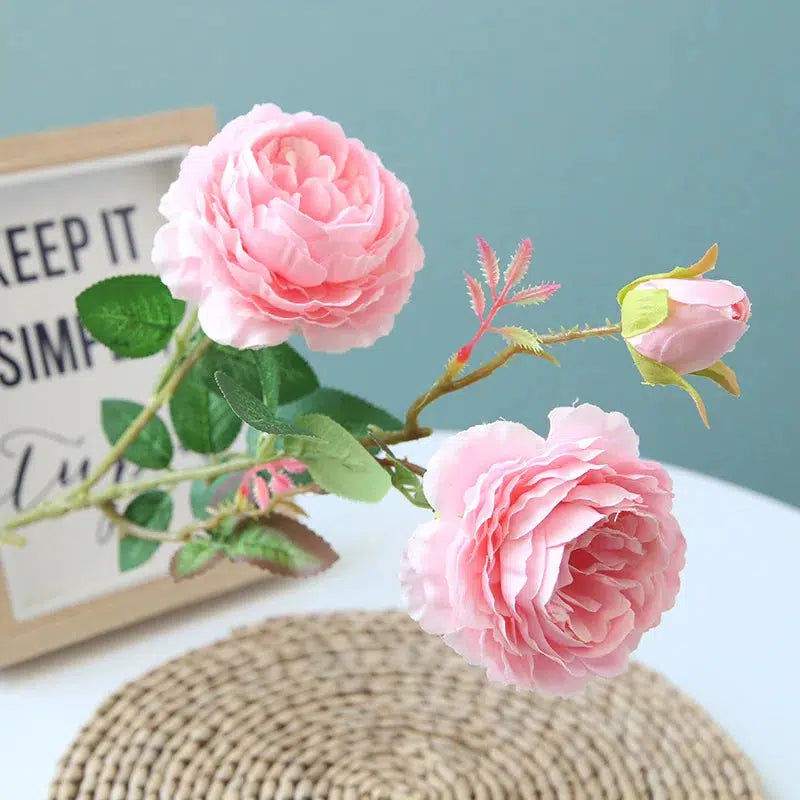 beautiful rose peony artificial silk flowers small  