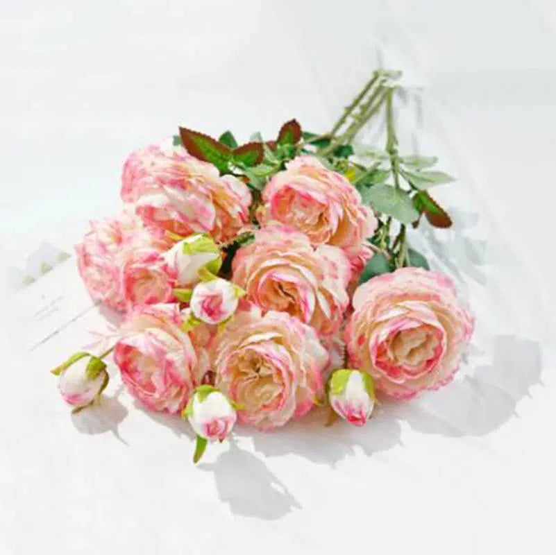 beautiful rose peony artificial silk flowers small  