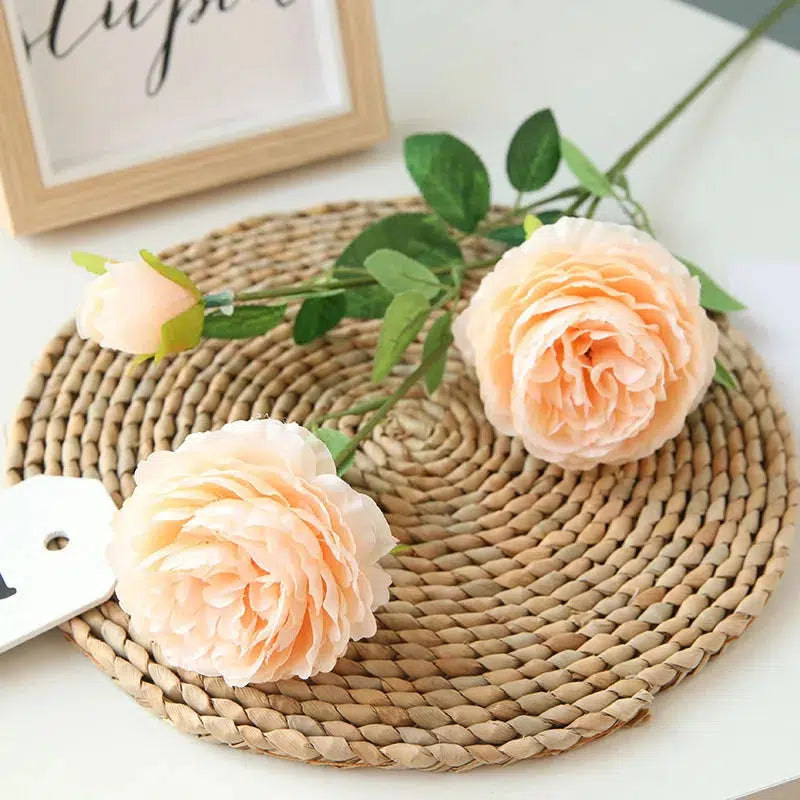 beautiful rose peony artificial silk flowers small  