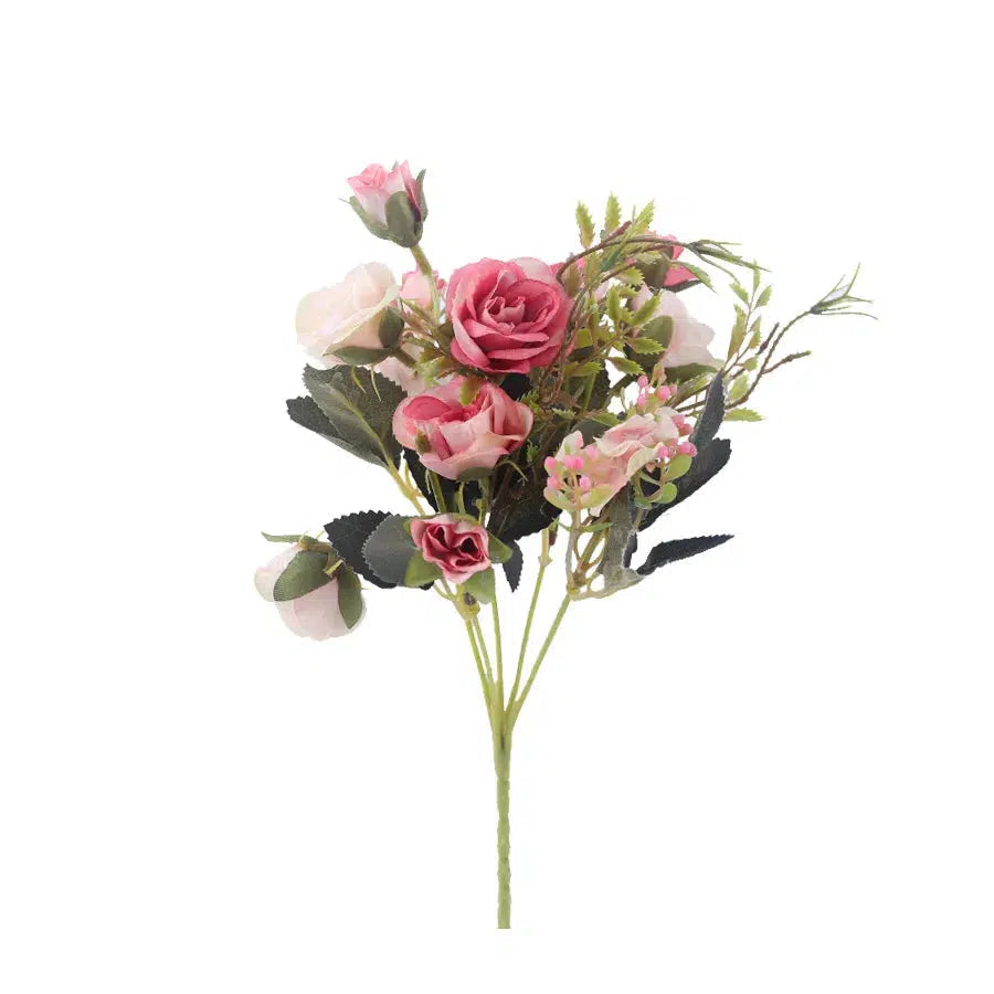 roses artificial flowers high quality bouquet hydrangea gypsophila  