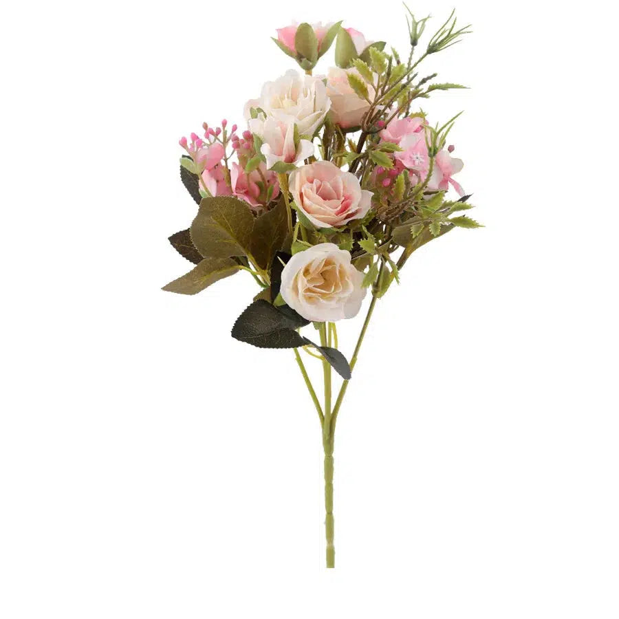 roses artificial flowers high quality bouquet hydrangea gypsophila  