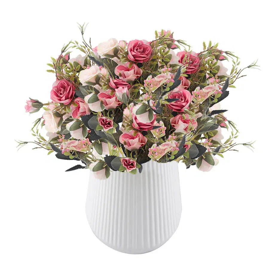 roses artificial flowers high quality bouquet hydrangea gypsophila  