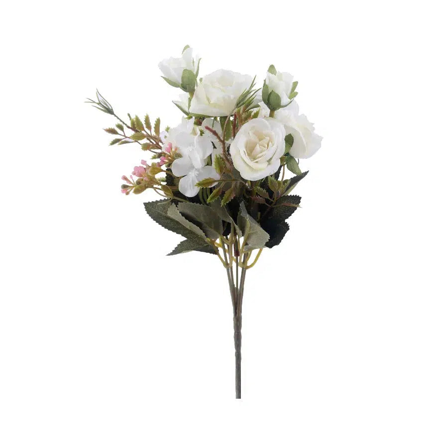 roses artificial flowers high quality bouquet hydrangea gypsophila  